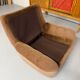 Old vintage 60s fabric lounge chair