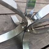 Stainless coffee table 70s