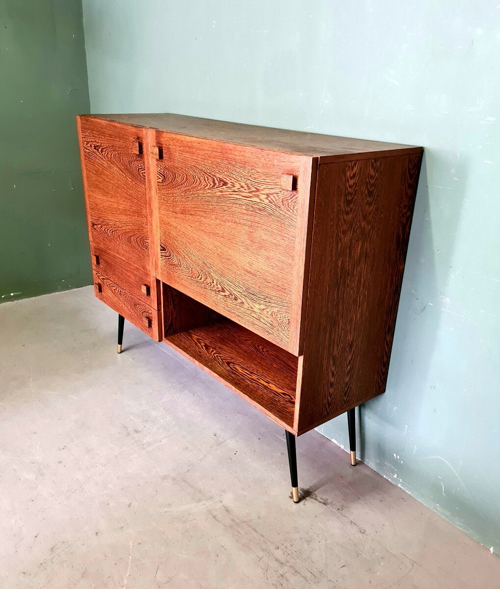 Buffet vintage design wengé bar meubles