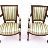 A pair of armchairs, Sweden, circa 1870.