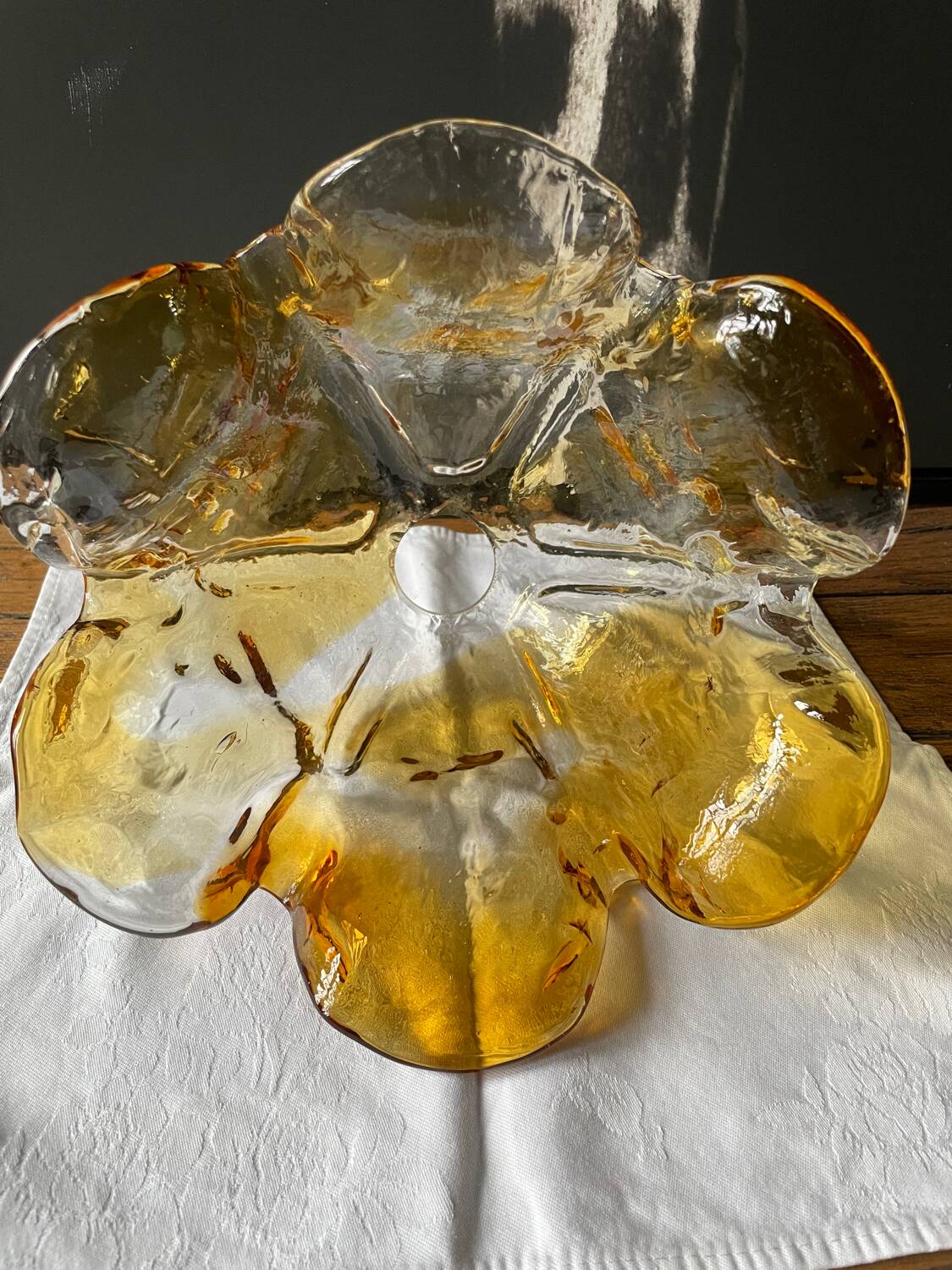 Vintage glass pendant light