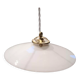 Antique opaline suspension white smooth spirit Art Deco 1930 TBE ø 25 cm