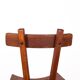 Brutalist pair of chairs in Elm in the style of Jean Touret 1950.