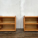 Pair of bedside bedside bedside tables old vintage sofa end 1950 1960 retro