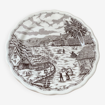 Set of 4 plates Swiss Landscape