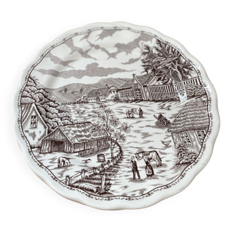 Set of 4 plates Swiss Landscape