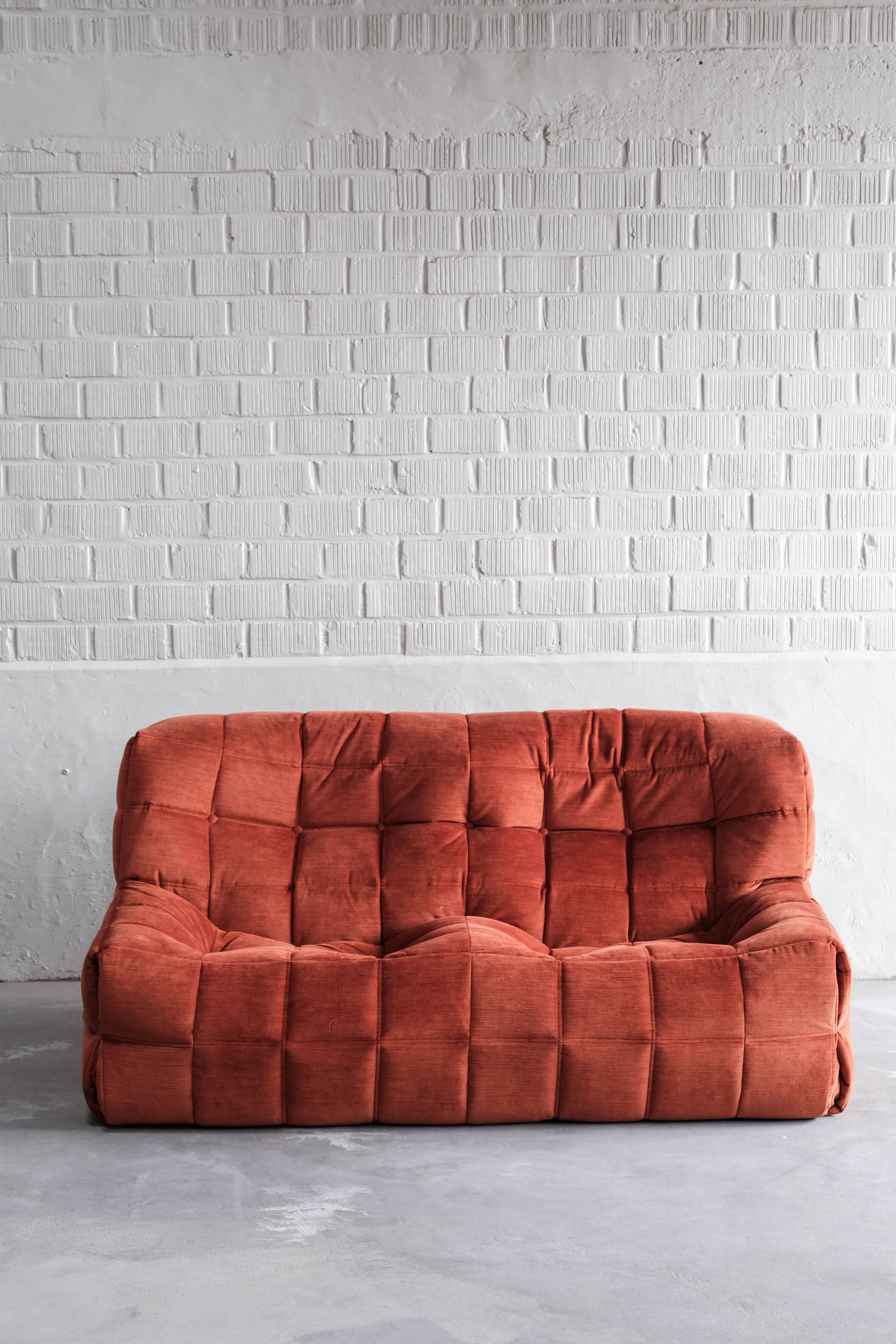 Kashima 2-seater, by Michel Ducaroy for Ligne Roset, 1980s