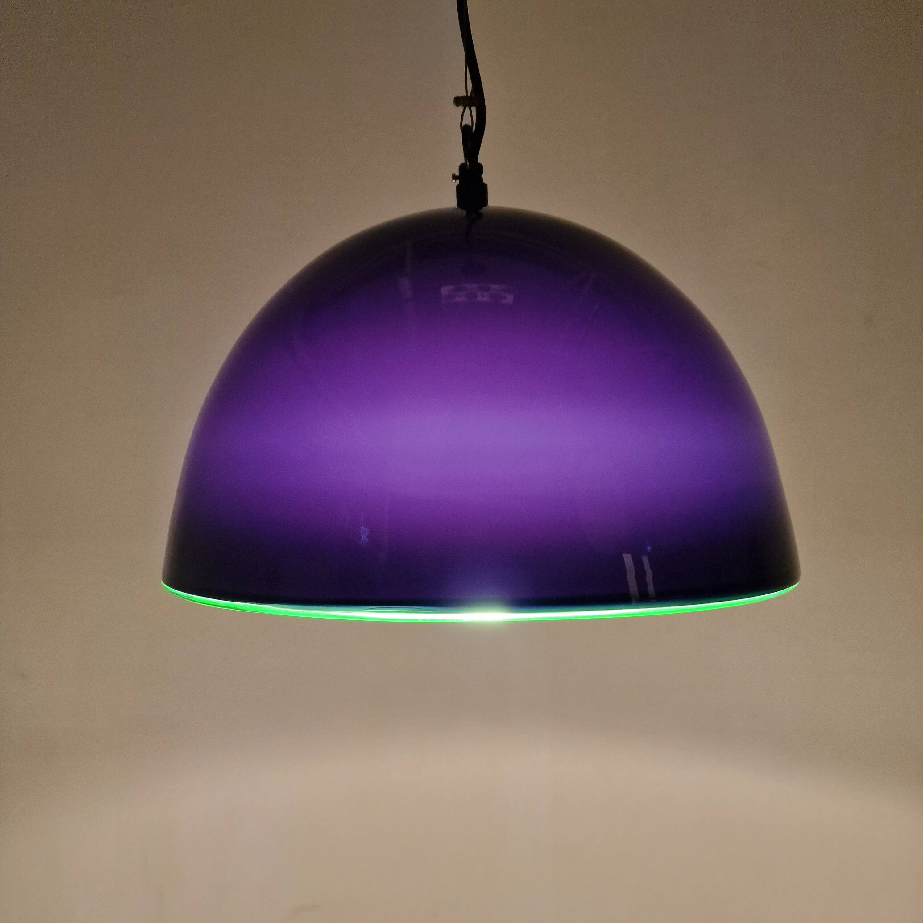 Vistosi Neverrino Murano Glass Lamp by Gae Aulenti