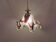 Huge Swedish glass hanging lamp, from Örrefors glassworks with brass top.