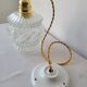 Vintage molded glass pendant light