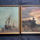 Pair of Impressionist paintings Oil on canvas Dutch marine