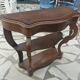 Late 19th century walnut console table