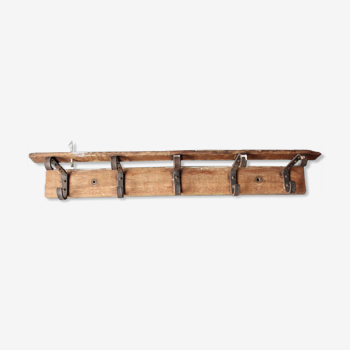 Old industrial coat rack