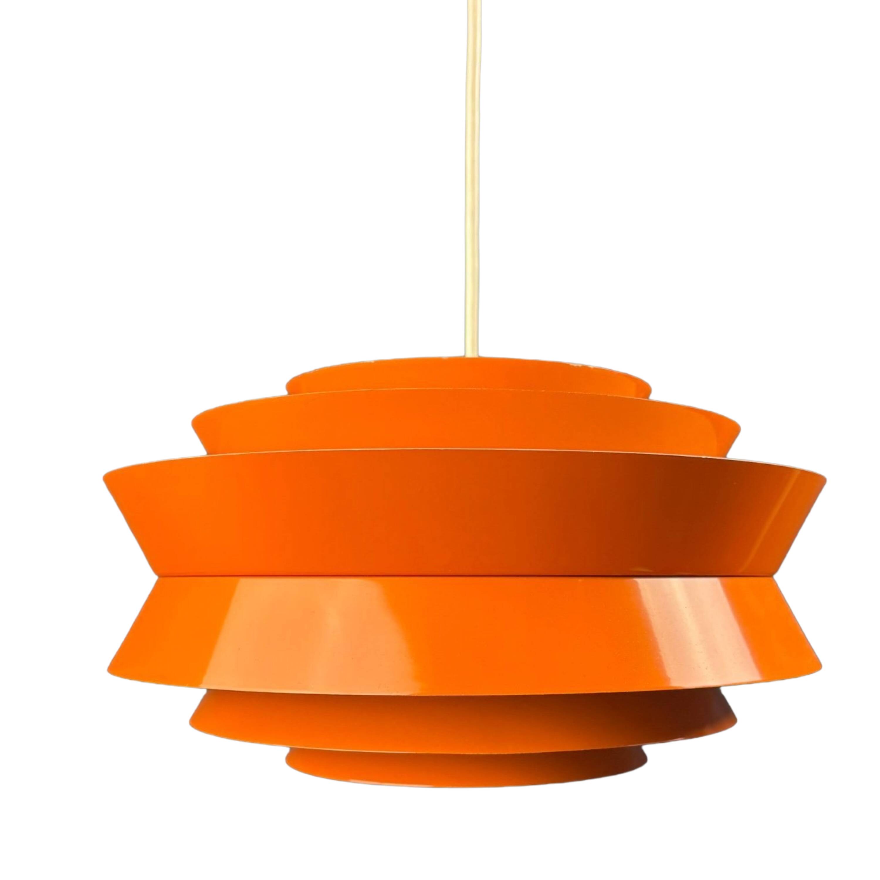 Vintage orange suspension by Carl Thore for Granhaga – Swedish design 1960
