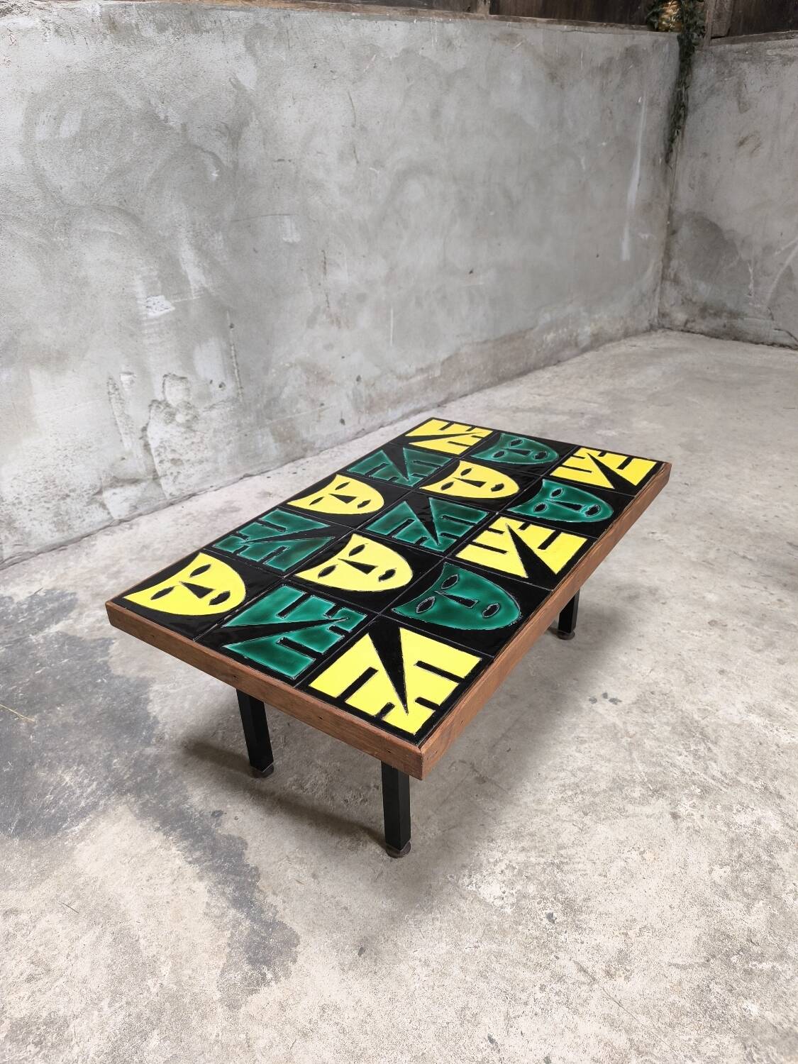 Vintage ceramic coffee table