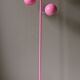 Vintage floor lamp 'intense pink'