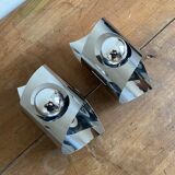 Pair of "Space age" wall lamps 1970