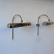 Pair of vintage adjustable wall lights, brass, France 1970