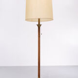 Hollywood Regency Suede Floor Lamp 1970s France