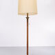 Hollywood Regency Suede Floor Lamp 1970s France
