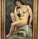 Louise-Jeanne Cottard Fossey. Oil on canvas, framed