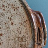 Puisaye sandstone tray signed Jean-Pierre Prud’homme