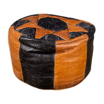 North African Leather Footstool