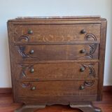 Commode art deco 4 tiroirs