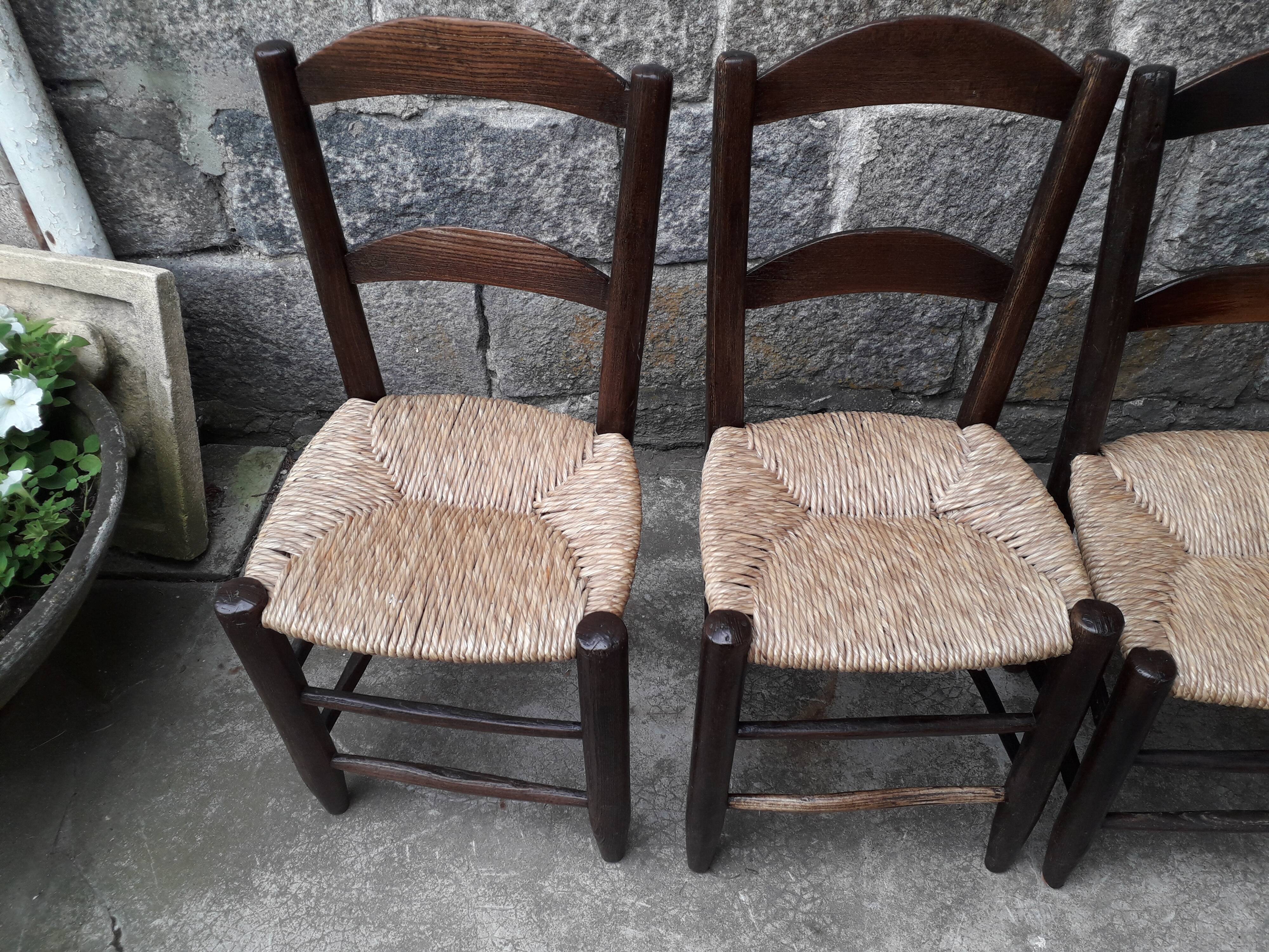 Mulched brutalist chairs, set of 6