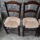 Mulched brutalist chairs, set of 6