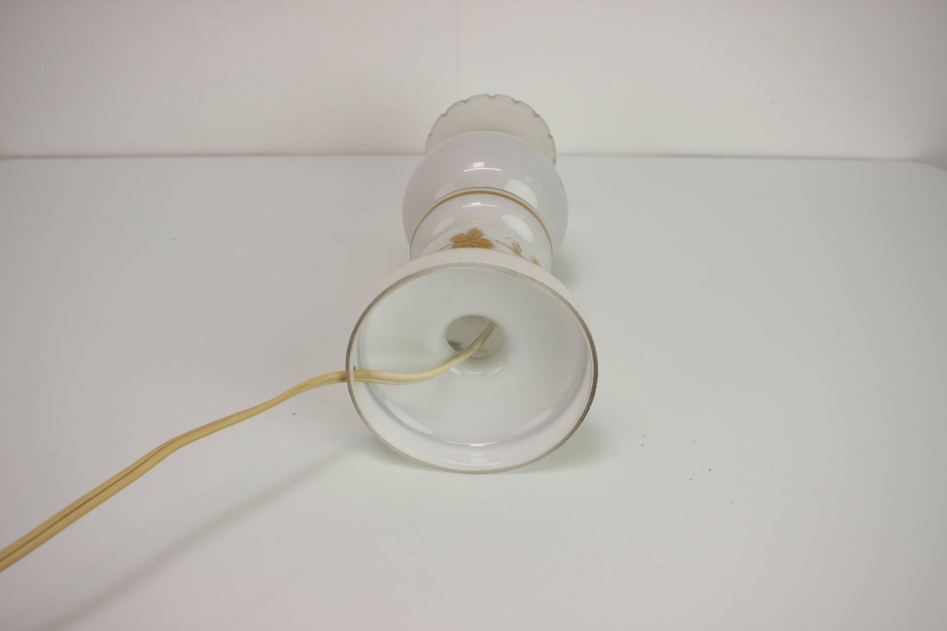 Lampe de table vintage en verre, années 1980, Allemagne