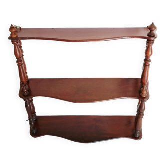 Waxed wooden shelf, vintage, 1950s