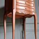 Curved fruitwood chiffonnier in Louis XV style.