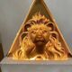 Vintage lamp Koros series lion look