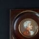 Miniature gouache portrait, 19th century, of an aristocratic man in profile