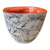 Brutalist terracotta plant pot