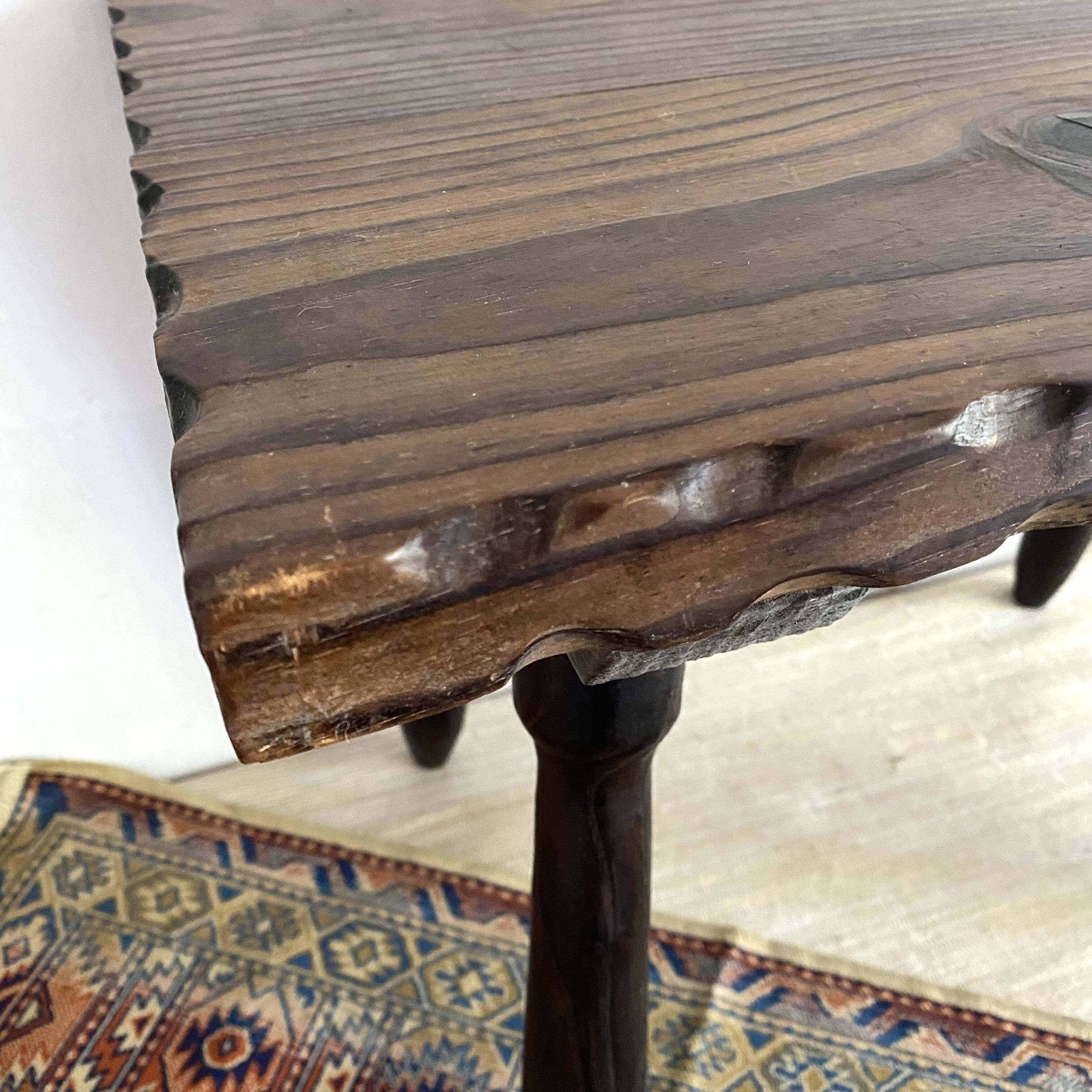 Wooden side table or bed end, Spain 1970