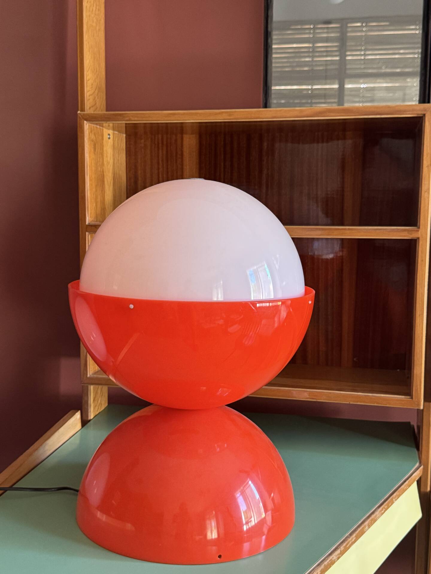 Diabolo lamp Space Age orange