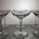 6 Val Saint Lambert crystal champagne glasses, Nestor model