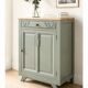 Confiturier Art déco rénové – vert sauge et bois