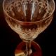 Port glass or crystal aperitif engraved nineteenth