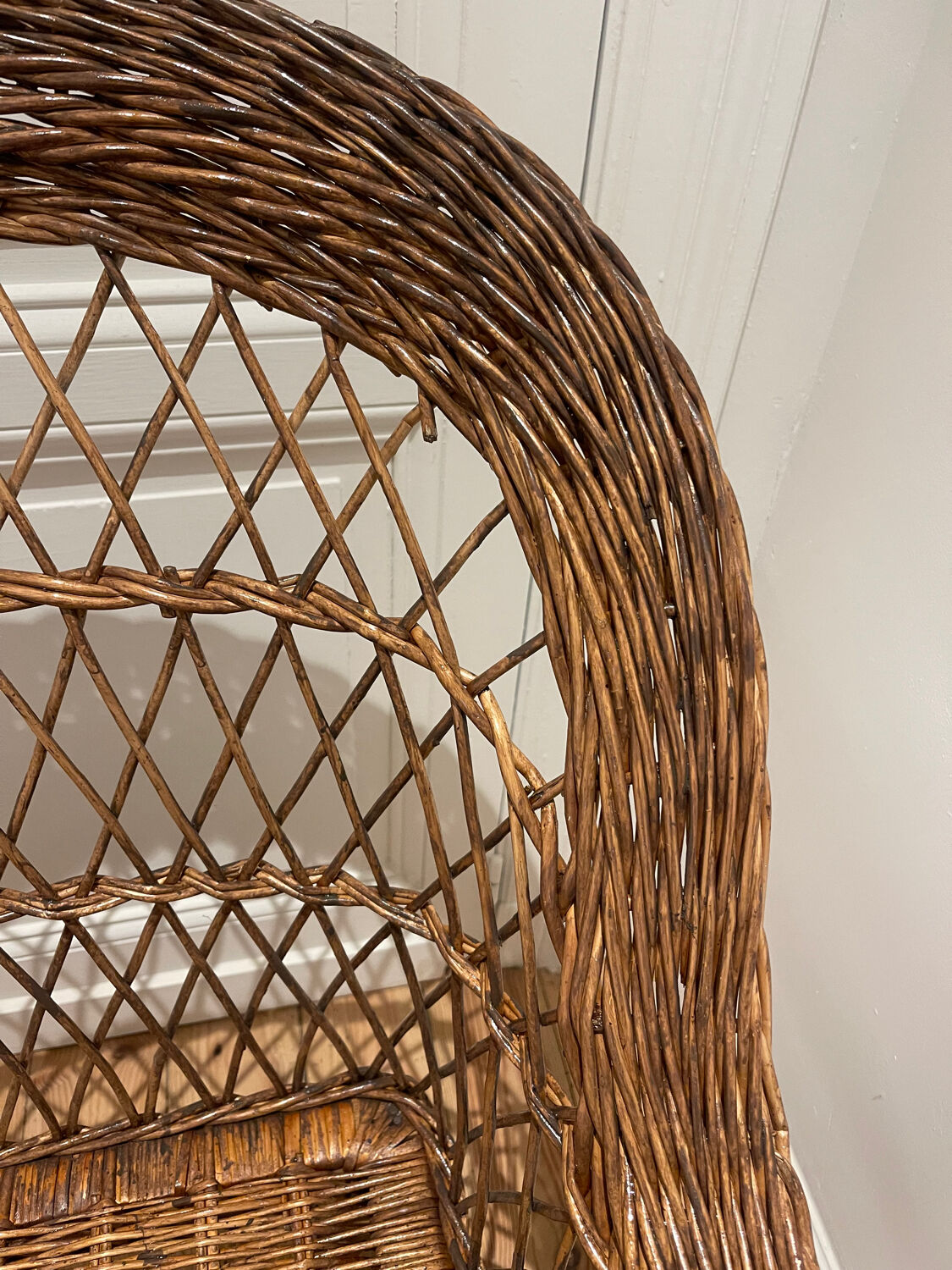 Vintage rattan armchair