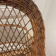 Grand Fauteuil en rotin vintage