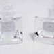 Paire de bougeoirs en cristal Nachtman