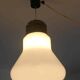 Suspension vintage en opaline en forme d'ampoule s