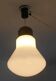 Suspension vintage en opaline en forme d'ampoule s