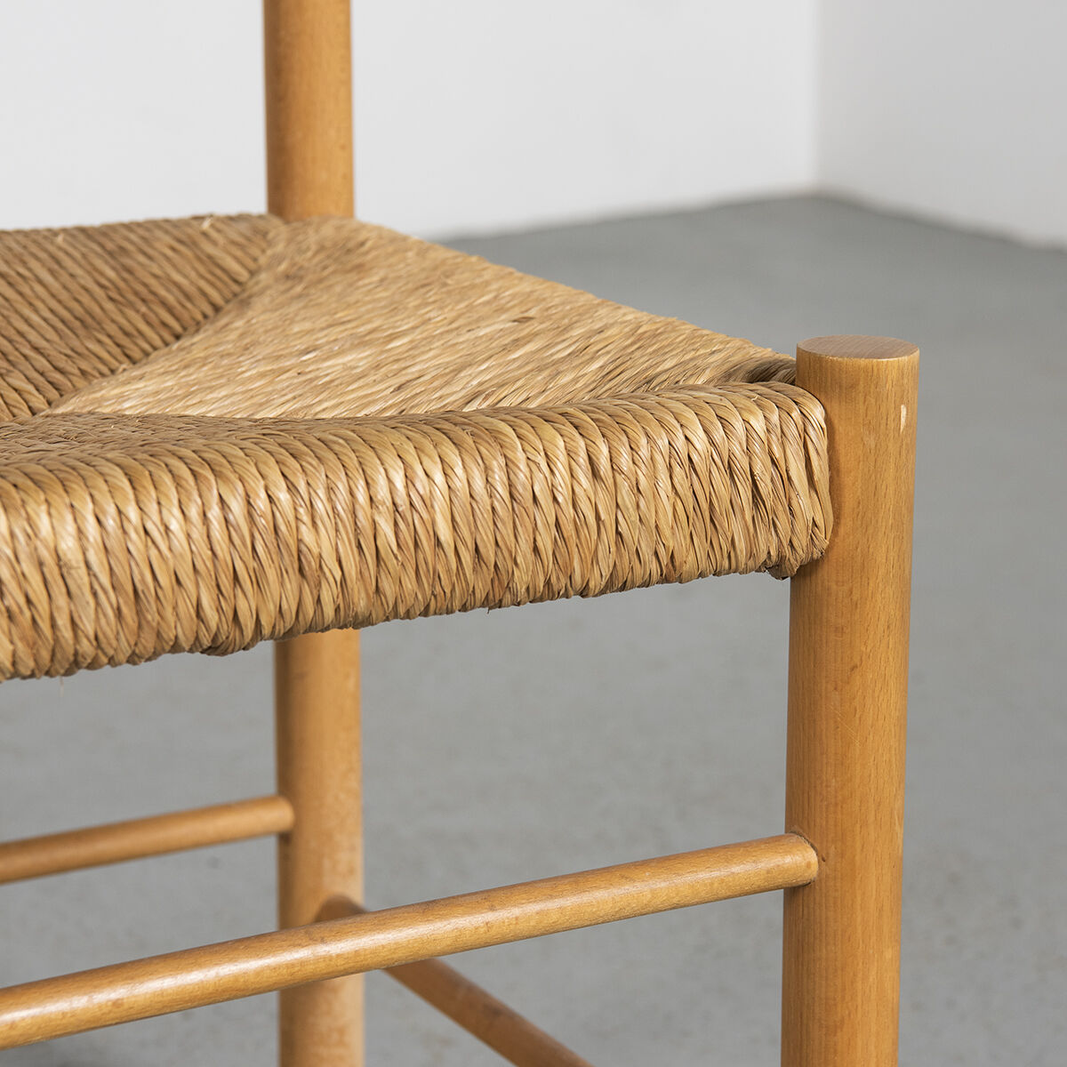 Solid beech chairs and rope