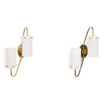 Italian Sconces - 50'ties - in brass