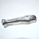 Rocaille sugar tongs in silver metal with lion claw medallion