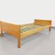 Vintage Mountain Design Les Arcs bed in ash wood from the 60s 70s